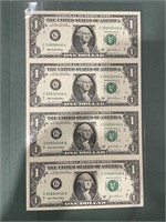 4 - 2003 $1 BILL SHEET