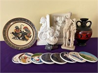 Greek Ceramic Tile Coasters Artemis Diana Bust ++