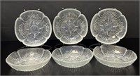 6 Dansk Floriform, Cow Parsley MCM Bowls 5.75in