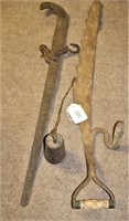Antique Hay Knife & Scale