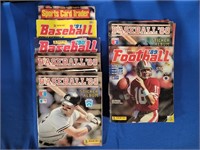 LOT OF BASEBALL AND FOOTBALL STICKER ALBUMS