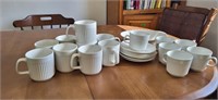 Set of coffee mugs and tea cups