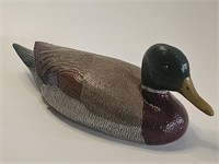 VTG SOLID RESIN MALLARD DUCK DECOY-GREAT SHAPE