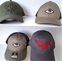 4 NICE BOY SCOUT STAFF BASEBALL CAPS HATS