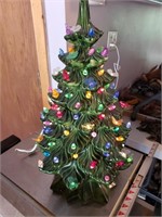 21" Ceramic Christmas Tree w/ Lights