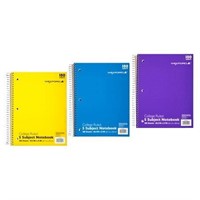 Wexford 5 Subject College Ruled Notebook