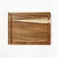 10x13 Reversible Acacia Wood Board - Natural