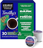 Timothy's Rainforest Espresso K-Cup Coffee Pods,