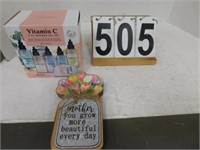 Wall Plaque - Vitamin C 5 Piece Shower Gel Set