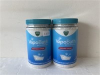 2 Vicks vapo bath crystals 15oz