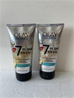 2 olay foaming cleansers 5oz