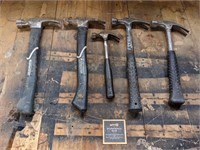 Lot of Assorted Hammer Ended Hammers