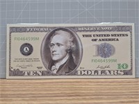 Ten dollar novelty banknote