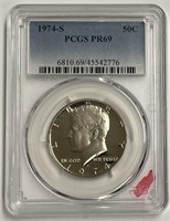 1974-S Kennedy Half Dollar PCGS PR69