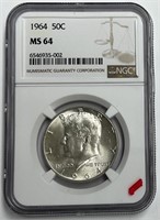 1964 Kennedy Half Dollar MS 64