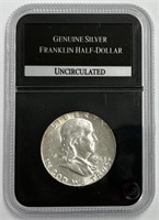 Genuine Silver Franklin Half-Dollar Uncirculated