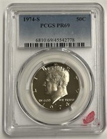 1974-S Kennedy Half Dollar PCGS PR69