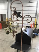 Hanging planter w/ stand, 6 ft tall