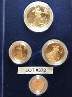 2001-W American Eagle Gold 4 Coint Proof Set