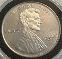 1987 Lincoln 1-Oz Silver Round