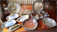 Collection of Silver Plate Serving Ware