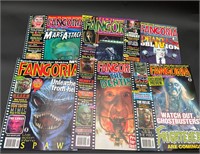 Lot of 6 Fangoria Horror Movie Magazines 1990's