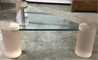 New Wave Triangle Glass Modern Table