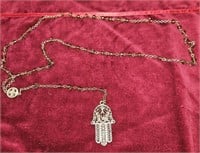unusual beaded & design necklace