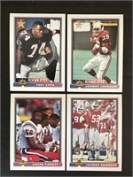 LOT OF (65) 1991 TOPPS BOWMAN NFL FOOTBALL PICTURE