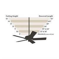 Hunter 48 DOWNROD 48  Ceiling Fan Downrod for 13