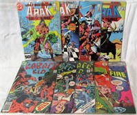 Lot of 9 DC Comics Arak, Starfire & Karate Kid