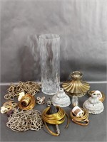 Large Group of Lamp Parts