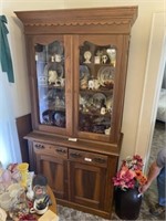 Antique Glass Door Cabinet