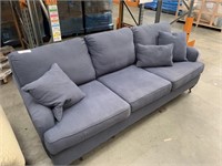 Claire Blue Fabric 3 Seat Lounge