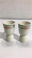 Two Vintage Ceramic Egg Cups K15A