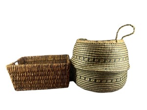 (2) Storage Decor Baskets