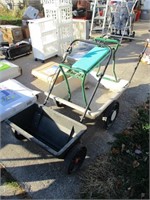 Lot (3) Seeder, Cart & Bench