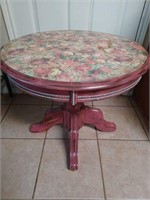 Floral & mauv3 refinished side table