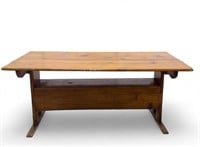 Long Bench Table with Storage