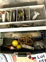 Tackle Box with Vintage Lures and Tackle