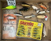 Vintage Bass Fishing Lures Thinfin, Heddon,