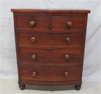 Antique Bowfront Chest of Drawers