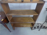Pair of Wood Bookcases one on top of the other.