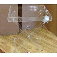 DesignStyles Acrylic Folding Tray Table