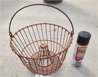 Old wire egg basket.