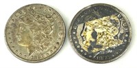 Pair of 1880 Morgan Dollars (90% Silver).