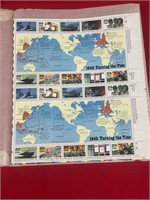 1943: Turning the Tide Stamp Sheet- stuck to wax