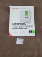 Honeywell programable electric heat thermostat