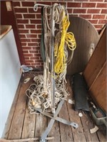 Large lot of misc ropes and more