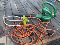 Electric Cord, Blower and Sprinkler